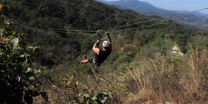 Ziplining is one of the best activities to partake in this sprawling Eco Adventure Park.