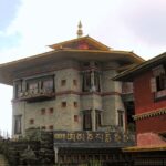 An old and beautifully architectured monastery in Ravangla