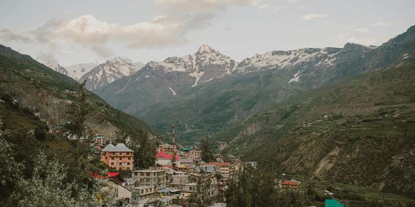 Aerial view of the beautiful hill town and various accommodation to stay during the trip
