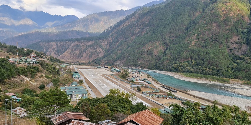 A view of Pasighat town, where the harvest festival of Arunachal Pradesh is celebrated.