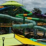 7s water park features various water slides.