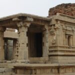 An image of KJS Temple, with pillars and a historic architecture which is observed in most of the historic temples