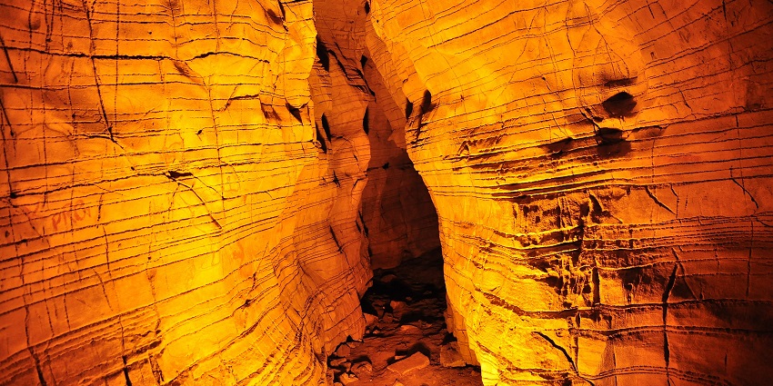Kurnool Caves, also known as Belum Caves, a popular landmark in Kurnool, Andhra Pradesh.