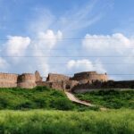 The view from the front of Adilabad Fort, just adjacent to the main fort of Tughlaqabad