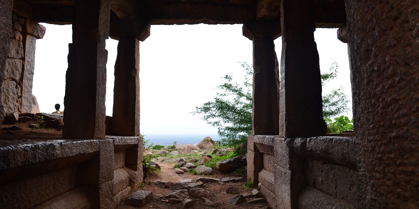 Snap of the Ruined fort and buildings of the historic Adoni fort in Andhra Pradesh