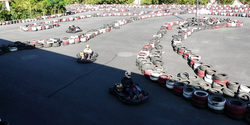 Go Karting at the Adventure Park.