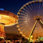 A giant cart wheel and the other thrilling ride in the adventure park in Goa