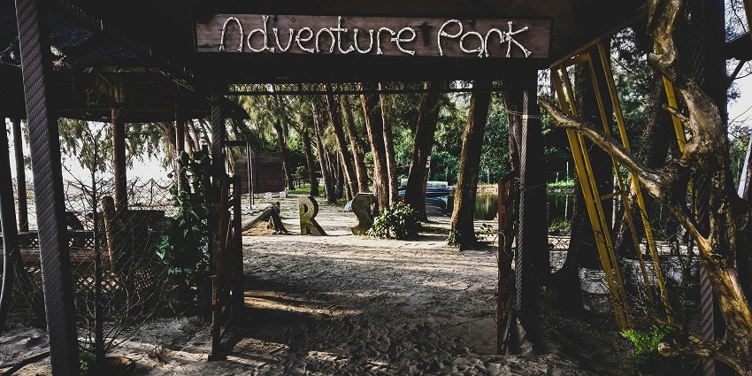 The adventure park of Jurassic water park Sonipat, for the thrill seekers out there.