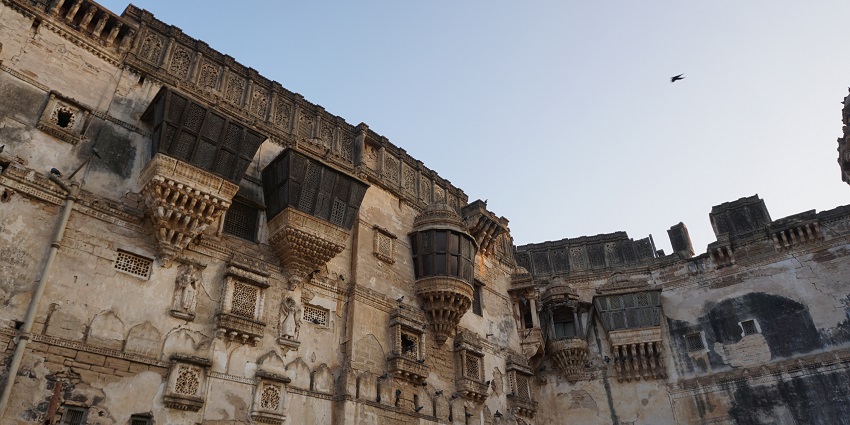 Ruins of the majestic 18th century palace, Aina Mahal, one of the best spots in Gujarat