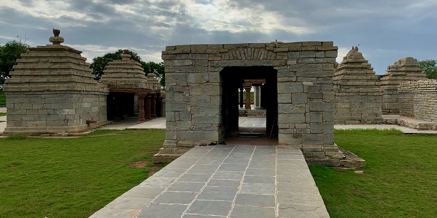 A group of 23 transplanted Hindu temples southwest of Alampur village, Shavism
