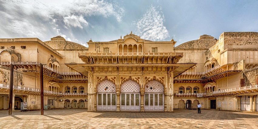 Image of Alwar City palace built by Naruka Rajputs - best places to visit near Bhiwadi