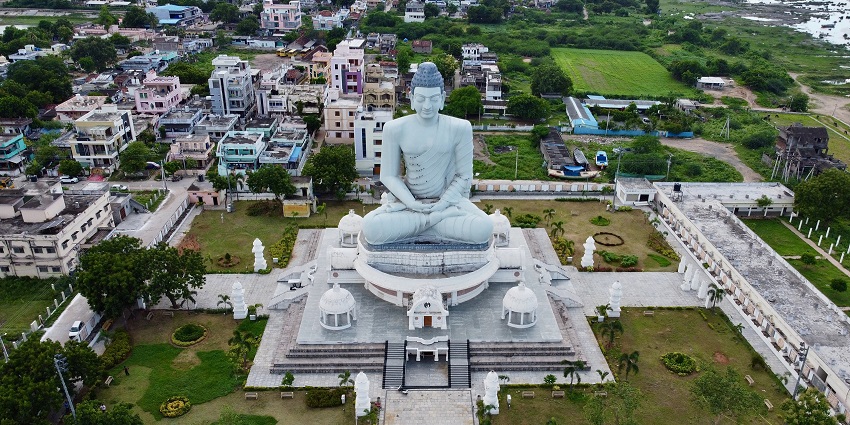 Amaravati is one of the places to visit in Andhra Pradesh in February that has Buddhist heritage.