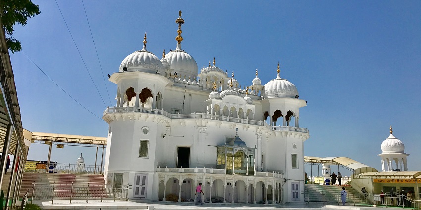 Front view of Anandpur Sahib in Punjab, the place where Guru Gobind Singh founded Khalsa