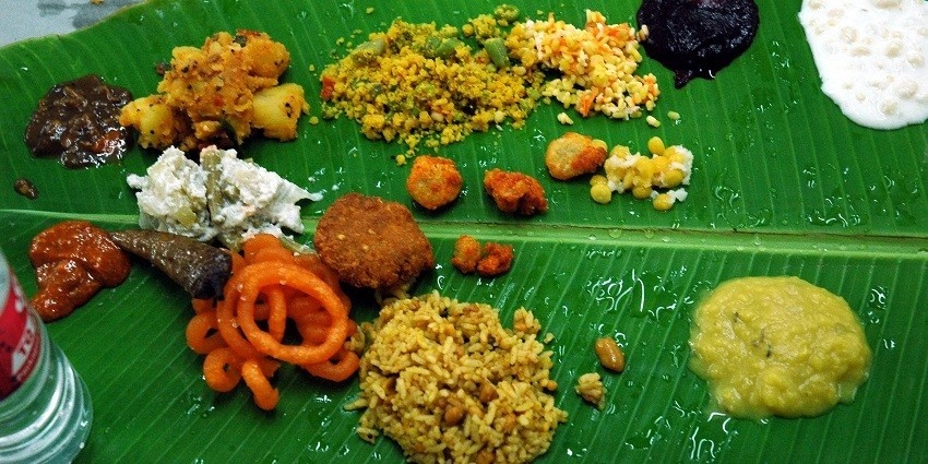 Savour a delectable local meal near the Pancharama temples in Andhra Pradesh.