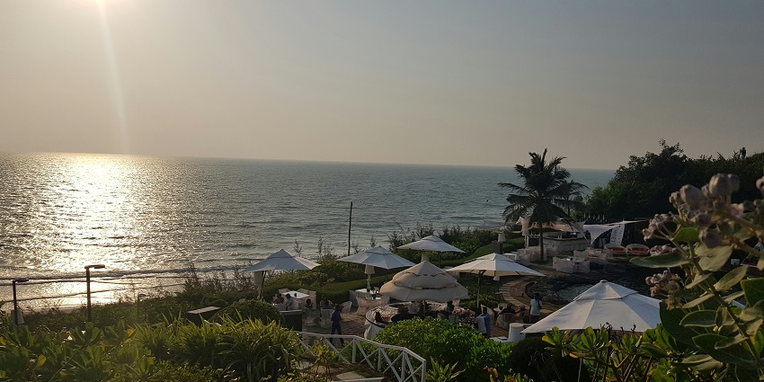 An image of the beautiful Anjuna Beach which is one of the best party beaches in Goa.