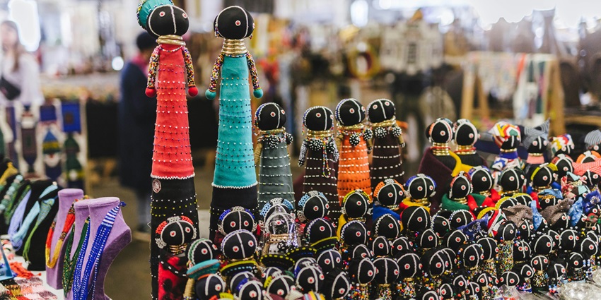A view of dolls at Anjuna Flea Market, one of the top places to visit in Goa for couples.