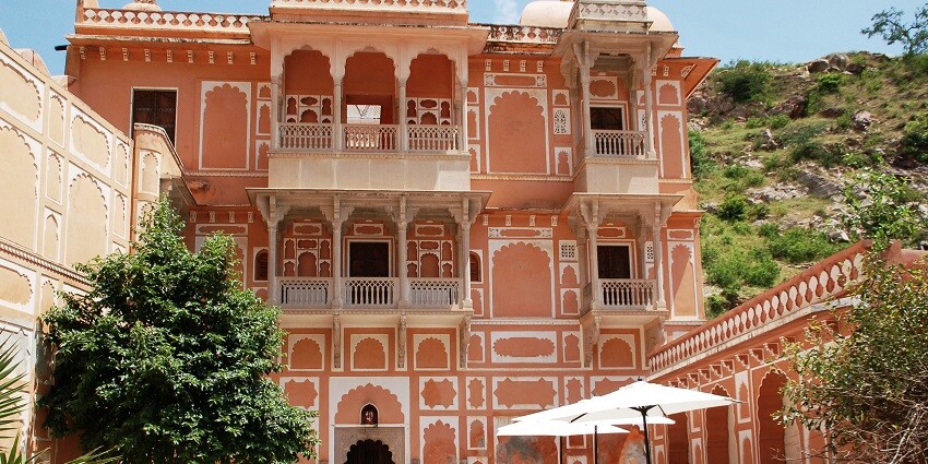 The Anokhi Museum in a restored haveli highlights the rich tradition of hand-block printing.