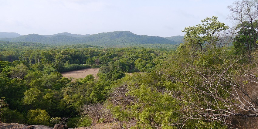 The panoramic view from Anshi national park near Bangalore.