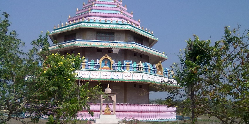 A glimpse of the temple in Antarvedi, one of the spiritual places to visit near Kakinada.