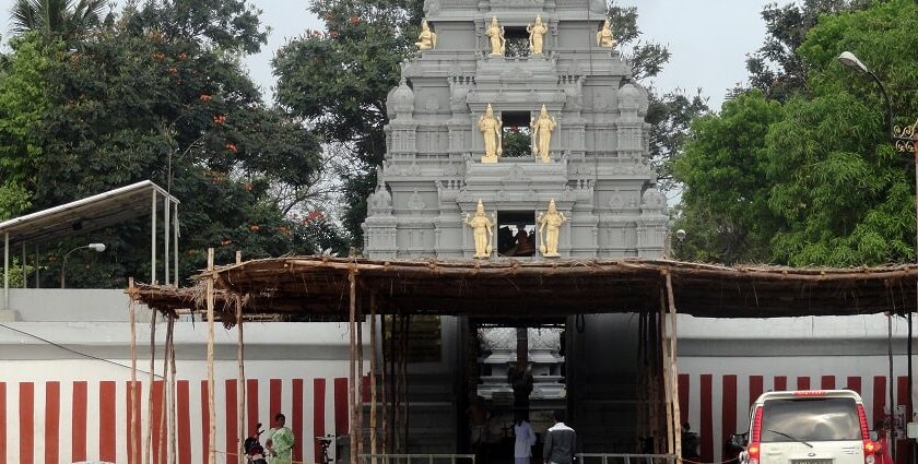 A beautiful view of Appalayagunta Temple, showcasing its intricate architecture.