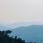 View of layers of mountains at araku valley, which is the most popular hill station in Andhra Pradesh