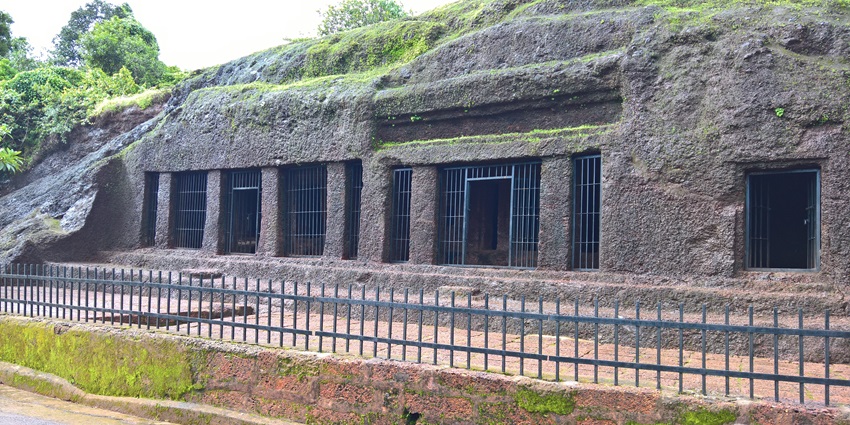 Arvalem Caves and waterfall, one of the most amazing places to visit in Goa in August