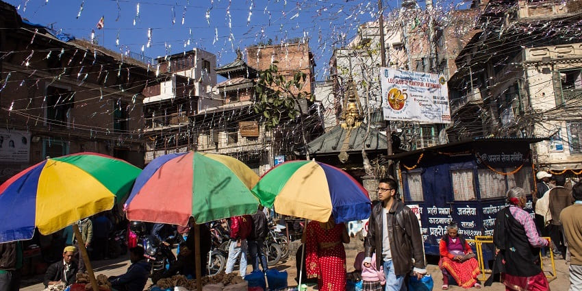 Asan Bazar, with street vendors, is the oldest and most famous market in the region.