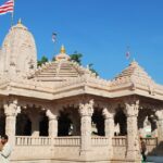 A breathtaking view of a temple in Gujarat with stunning architecture during the daytime.