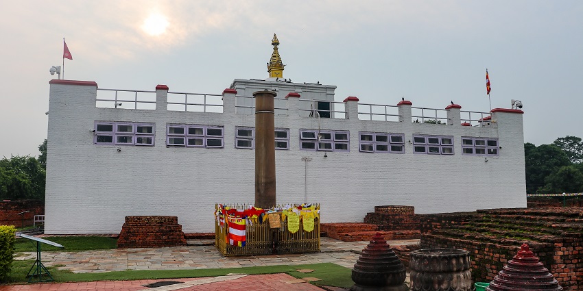 Ashok Pillar is situated just beside the Maya Devi Temple and is a must-visit spot.