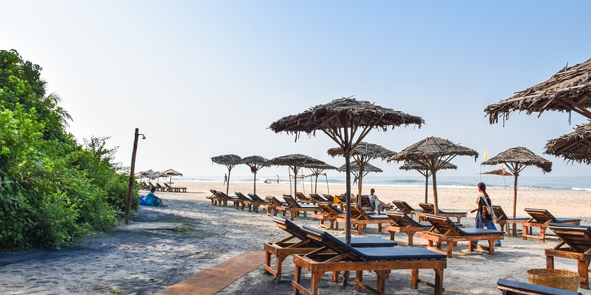 Clear view of the Ashwem Beach which is one of the hidden beaches in North Goa