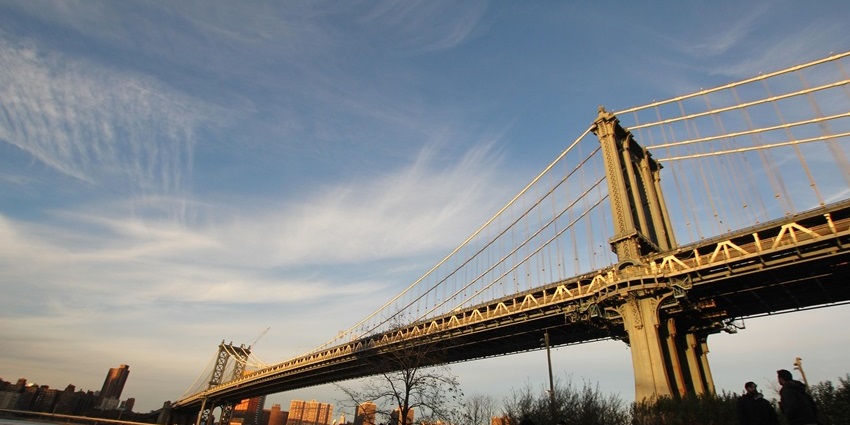Image of cable bridge over the river similar to the Atal Setu bridge in Pathankhot