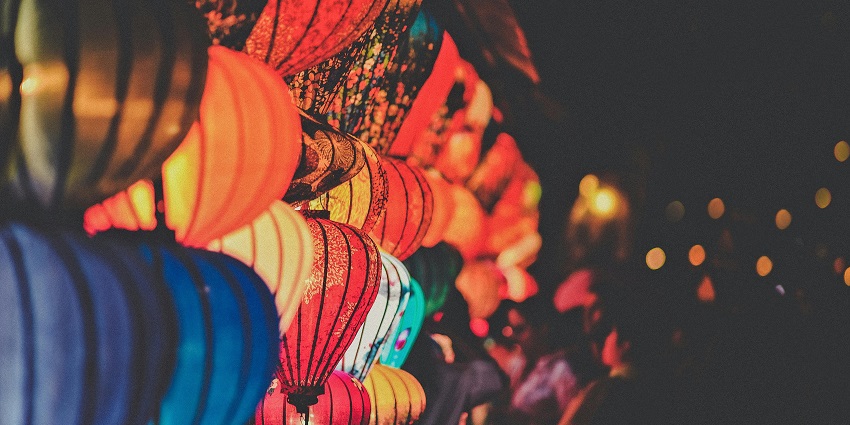 A colourful celebration during a local festival in Sagar, showcasing traditional dance and music.