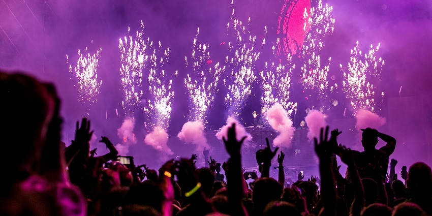 A view of people enjoying a local festival with joy.