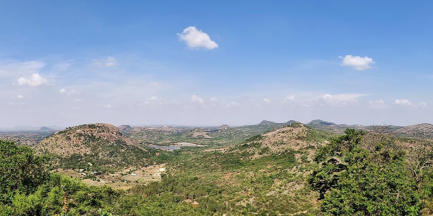 The well-known cliff edge of Avalabetta Hill offers breathtaking views of the forest below
