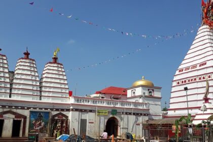 A view of the Babadham Temple in Jharkhand, which is an abode to Lord Shiva