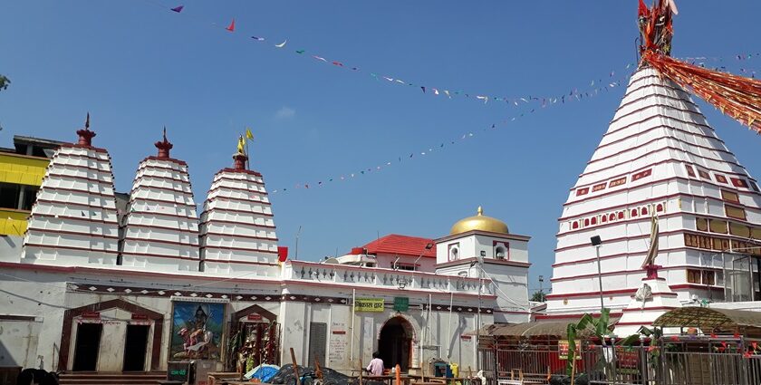 A view of the Babadham Temple in Jharkhand, which is an abode to Lord Shiva