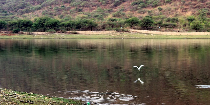 Scenic view of the Badi Lake, one of the most beautiful spots for couples to relax by.
