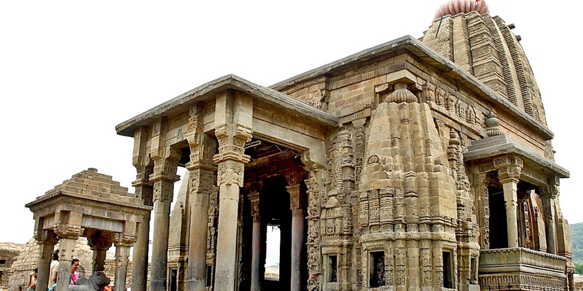 The majestic facade of the Shiva Temple located in Baijnath, Himachal Pradesh, India.