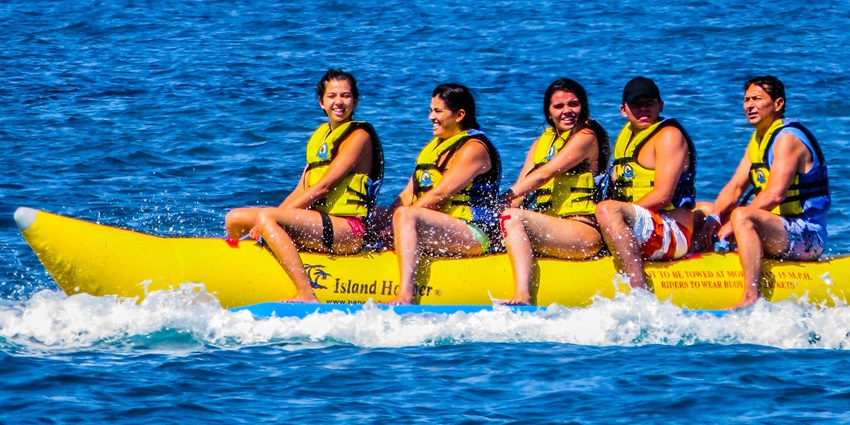 Banana Boat Ride in Goa is one of the most fun activities enjoyed with loved ones.