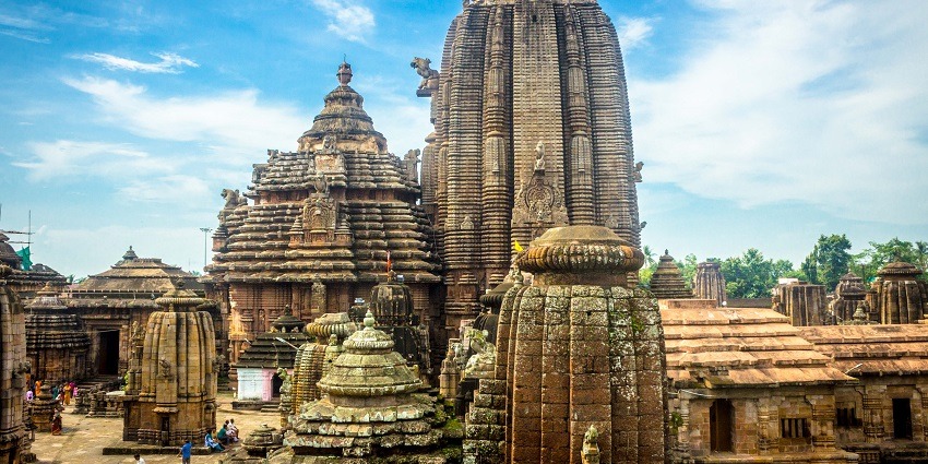 Beautiful image of the lingraj temple dedicated to Bhagwan Mahadev in Odisha