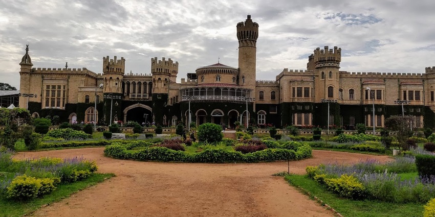A breathtaking view of Bangalore Palace, one of the best places near Fun World Water Park.
