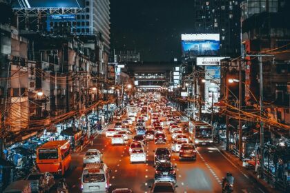 A view of Bangkok at night with its sparkling lights and vibrant energy provides the best nightlife in Bangkok