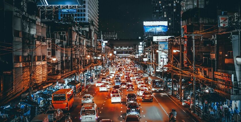 A view of Bangkok at night with its sparkling lights and vibrant energy provides the best nightlife in Bangkok