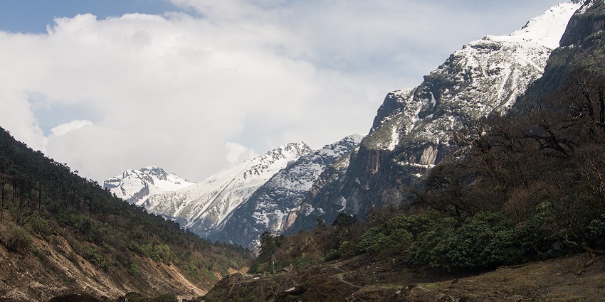 The picturesque forests and landscapes of Barun Valley in Nepal provide a serene environment