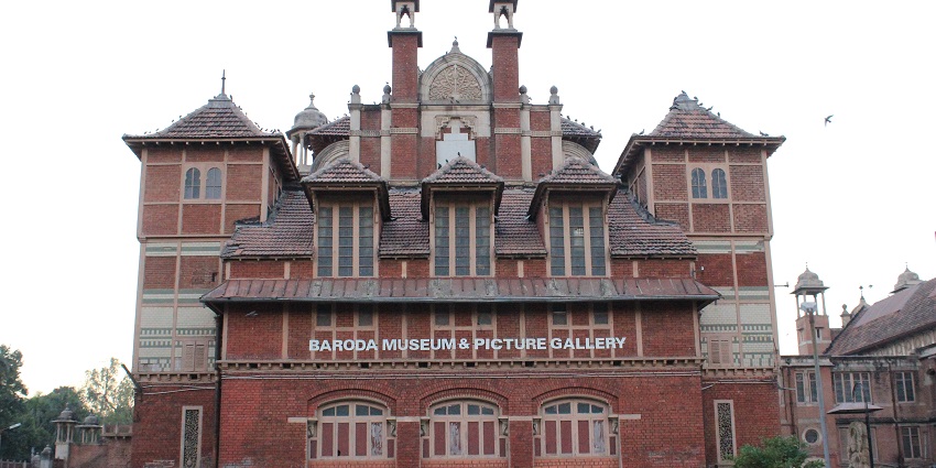 the bright and tall Baroda Museum and Picture Gallery.