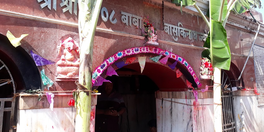 A serene view of the Basukinath Dham, a famous tourist attraction of the region.
