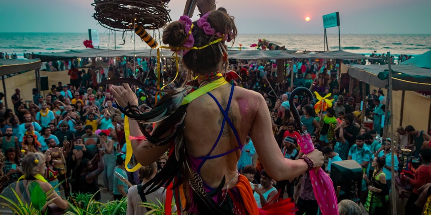 Enjoy the famous Arambol Carnival which is one of the fun things to do in Arambol.