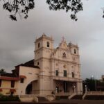 Panoramic view of the iconic holy spirit church which is near the Margao beach in Goa