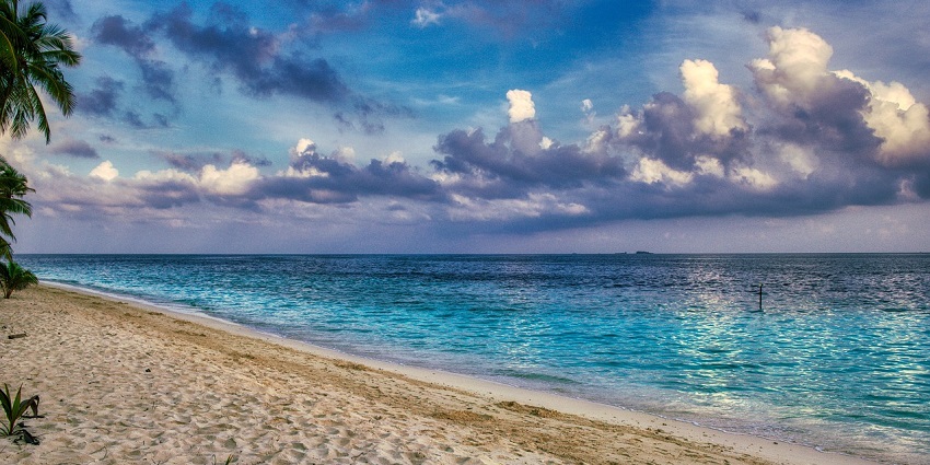 A breathtaking view of a water body with crystal clear waters surrounded by lush greenery.