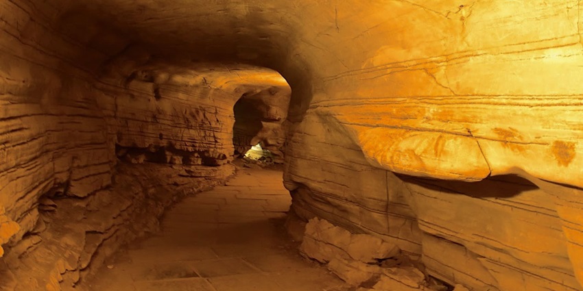 An inside view of the Belum Caves, a mesmerising spot to visit near Anantapur Waterfalls.